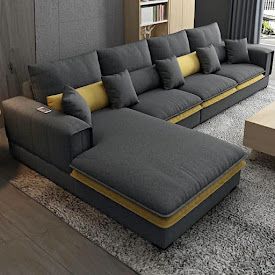 6 Seater L-Shaped Sofa - Eagle Furniture Ngara